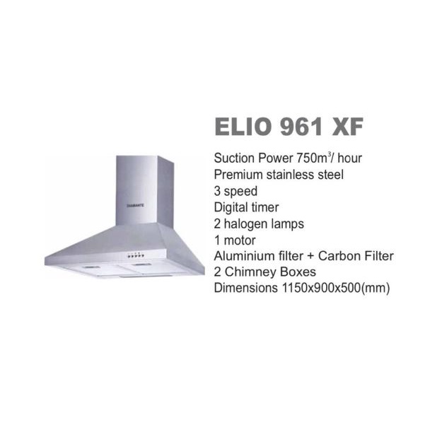 Chimney hood diamante ELIO 961 XF