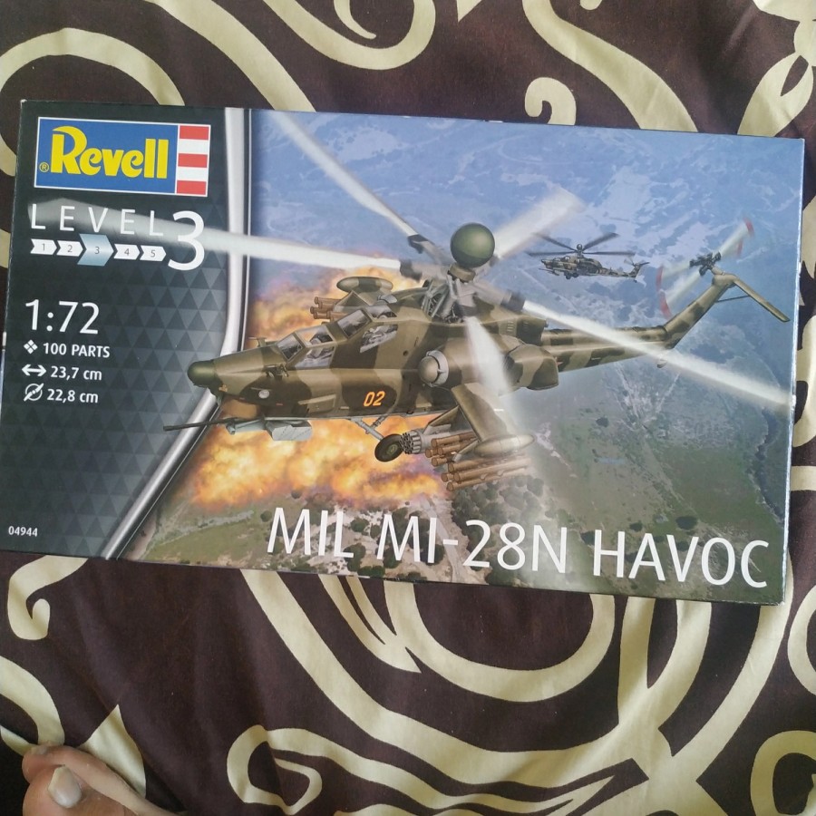 helicopter mil mi-28n havoc 1/72 model kit revell