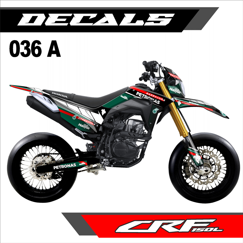 Decal Sticker - Dekal Striping Fullbody CRF 150 L Design PETRONAS MotoGP Team - 036