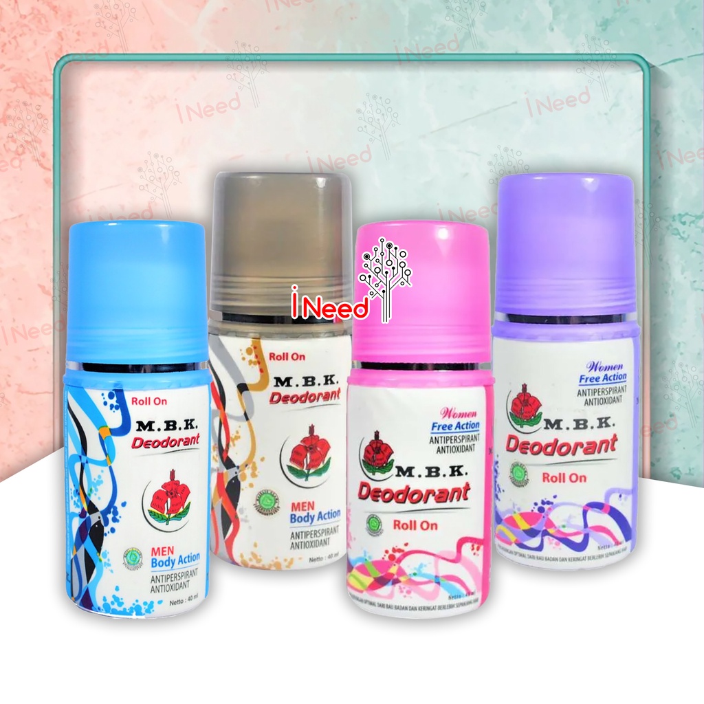 (INEED) MBK Deodorant Roll On Pria dan Wanita 40ml