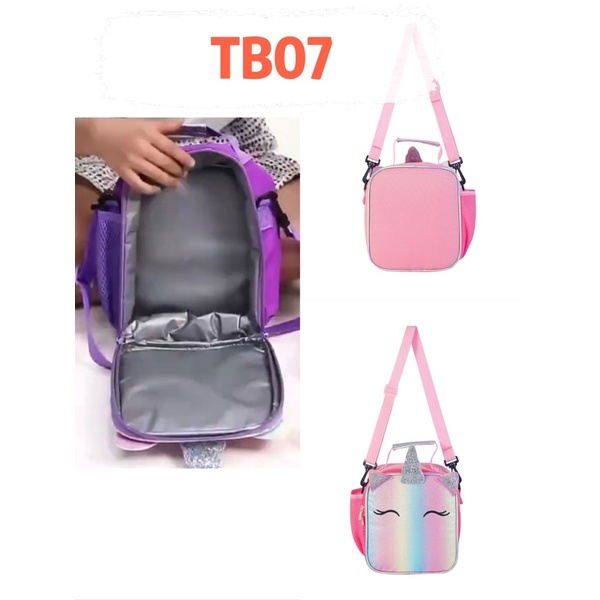 Tas bekal glitter TB04 TB05 TB07 lunch bag anak perempuan