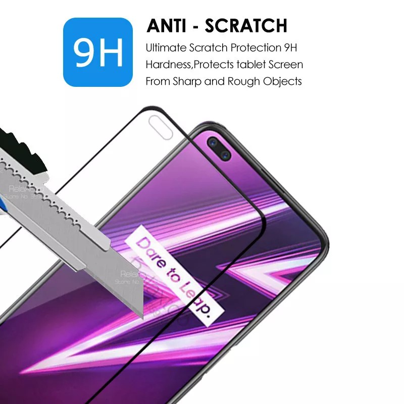 PROMO Tempered Glass OPPO Reno 4 TG Layar Full Cover Anti Gores Kaca