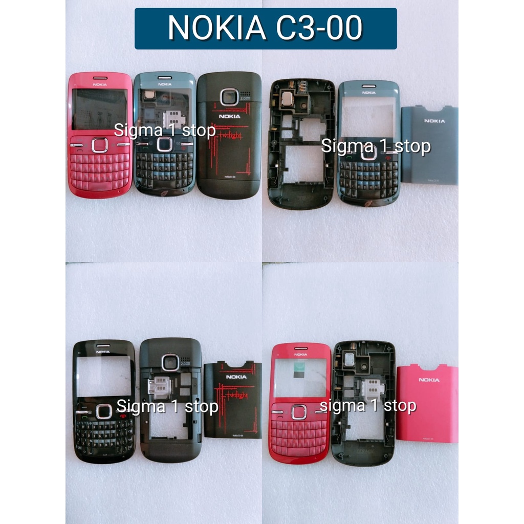 NOKIA C3  C3-00 CASING + TULANG  HOUSING  FRAME SARUNG PINGGANG  KESING NOKIA   DOMPET HP
