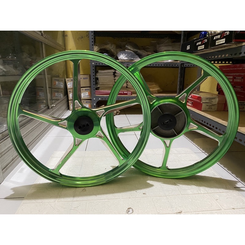 VELG ENKEI Lativo ANODIZE CNC FG511 RING 17 HIJAU GREEN FIZR F1ZR JUPITER Z JUPITER Z1 MX OLD RX KIN