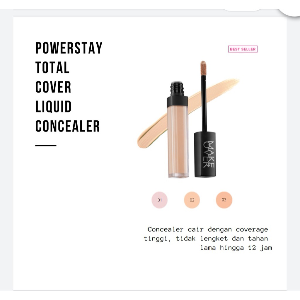 Make Over POWERSTAY TOTAL COVER LIQUID CONCEALER