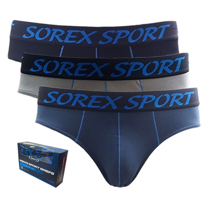 CD Sorex Pria Man Sport LK M 3003 | Celana Dalam Laki Laki Karet Boxer | Open Sorex Grosir 3pcs/1box