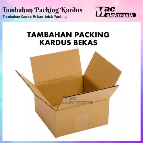 Tambahan Kardus dan Bubble Untuk Packing