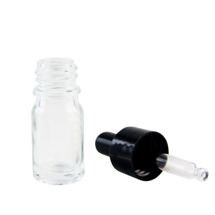 GROSIR Botol Serum Kaca - Botol Pipet Warna Bening - SERUM PUMP - BOTOL SERUM KACA PIPET