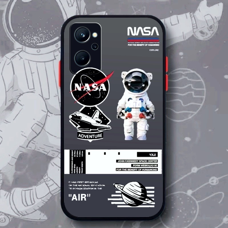 Case Oppo A36 A76 A96 Realme 9i Casing Nasa Hybrid dove candy pelindung kamera