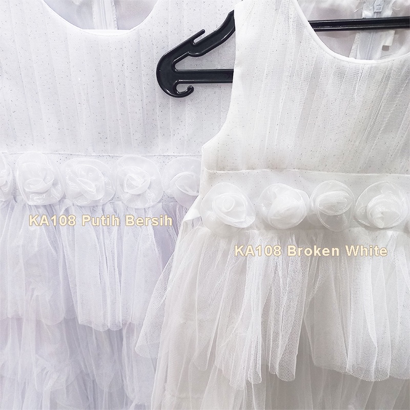 Gaun Putih Anak Perempuan 1 Tahun Dress Putih Anak 2 3 Tahun  Dress Baby Aqiqah Baju Baptis Bayi Perempuan 1 tahun Import Hampers Kado Baby New Born Kekinian Elegan Mewah