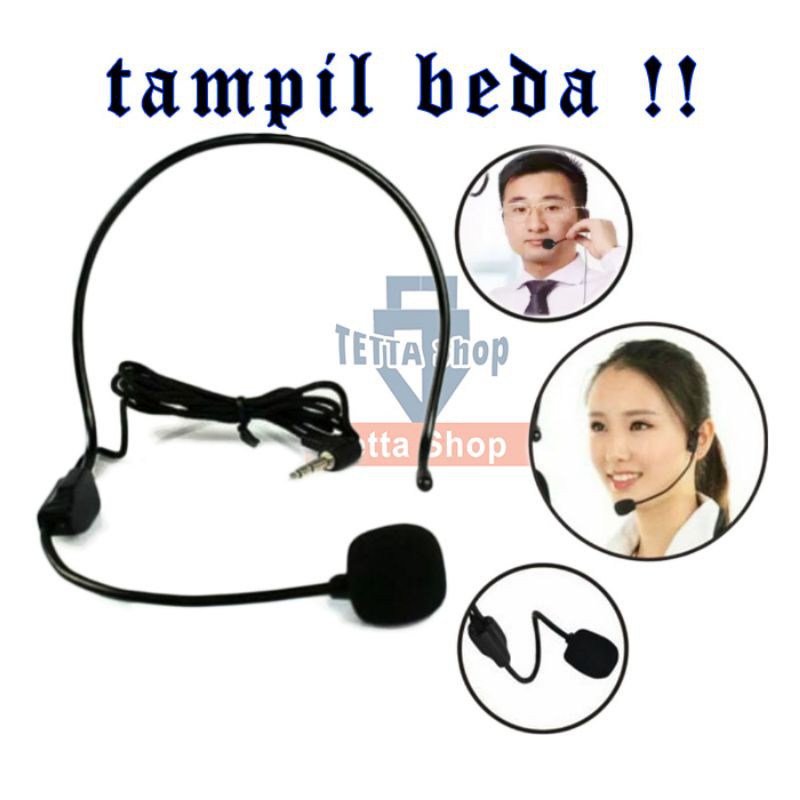 MIC CLIP ON BANDO | MODEL BARU | LEKUKAN DI TELINGA | KEREN | PRIA | WANITA | TETTA SHOP