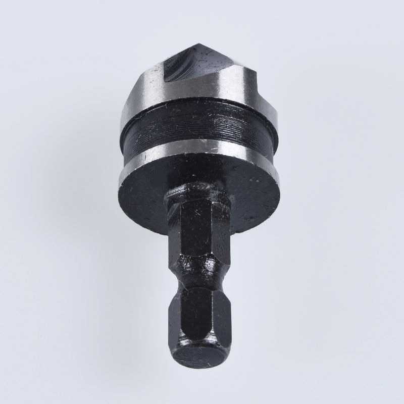 Mata Bor Countersink Set 3pcs Carbon Steel HSS Black Grey 12-16-19mm Hitam Silver Countershink Drill