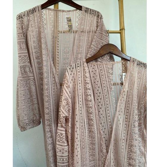 Sale OUTER BROKAT PANJANG/OUTER BROKAT PREMIUM/CARDIGAN LENGAN BALON/LONGCARDI WANITA