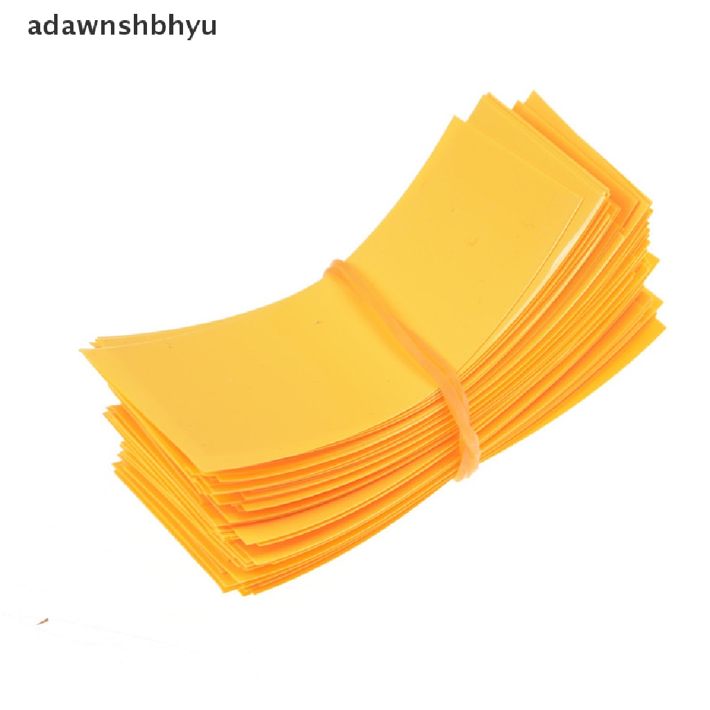 [adawnshbhyu] 100pcs 18650bungkus Baterai PVC Heat Shrink Tubing Pre-cut Precut