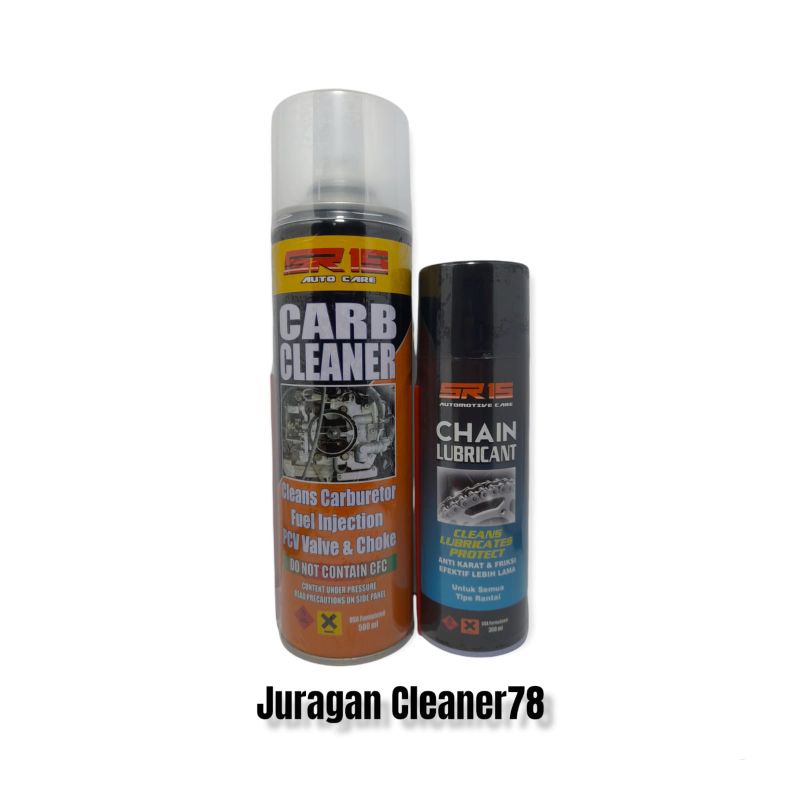 bundle servis motor Carburator Cleaner SR15, Chainlube SR15