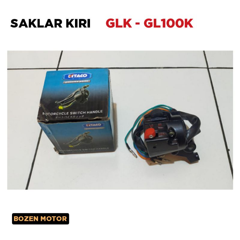Saklar Kiri GLK - GL100K - GL 100 K / Holder Tombol Set Assy Switch Handle / LH / Kitaco