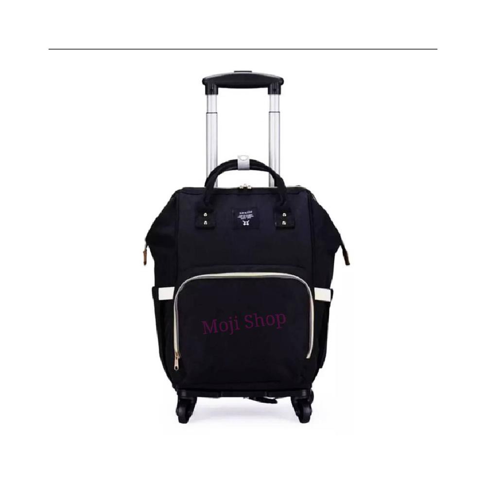 TROLLY RANSEL ANELLO 2IN1 4 RODA TRAVEL ANELLO TROLLY IMPORT - Hitam