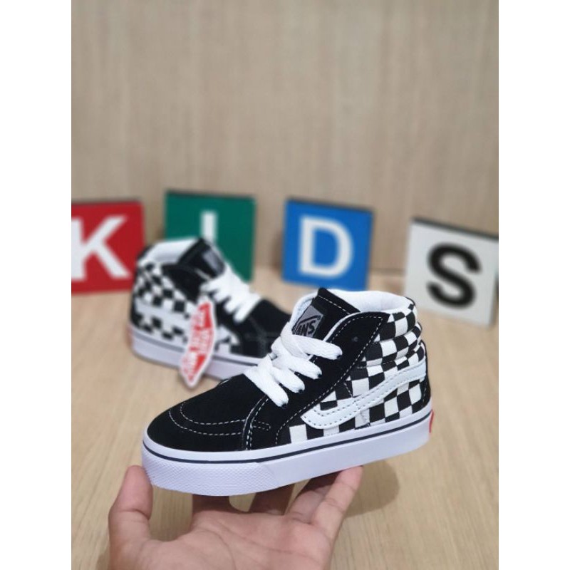 SEPATU ANAK VANS CHECKERBOARD PREMIUM HIGH QUALITY SEPATU VANS ANAK TALI