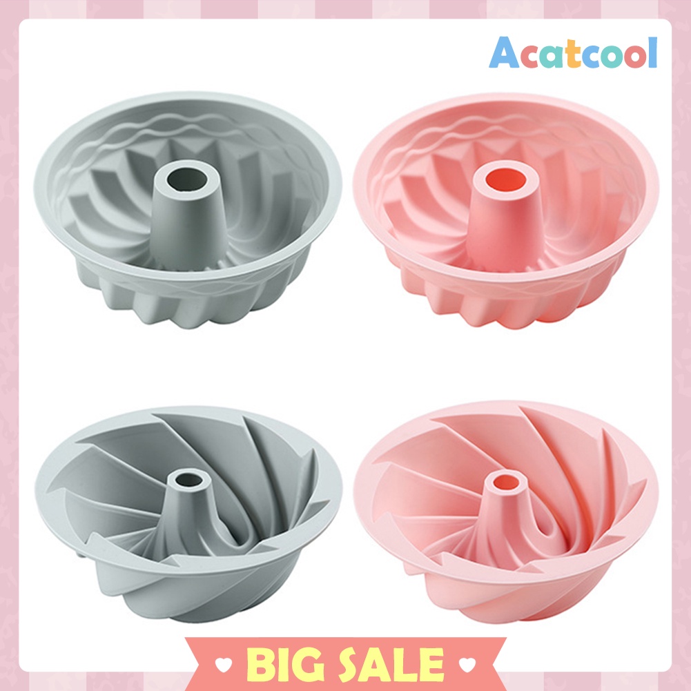 Silicone Cake Molds 6 inch Round Spiral Savoirin Pan DIY Baking Tray Tools