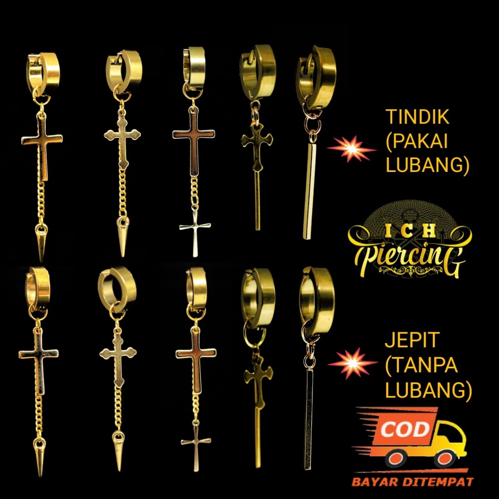 BEST SELLER anting Korea terbaru tindik dan jepit / anting Korea gold / anting jepit Korea / anting Korea variasi gold / anting