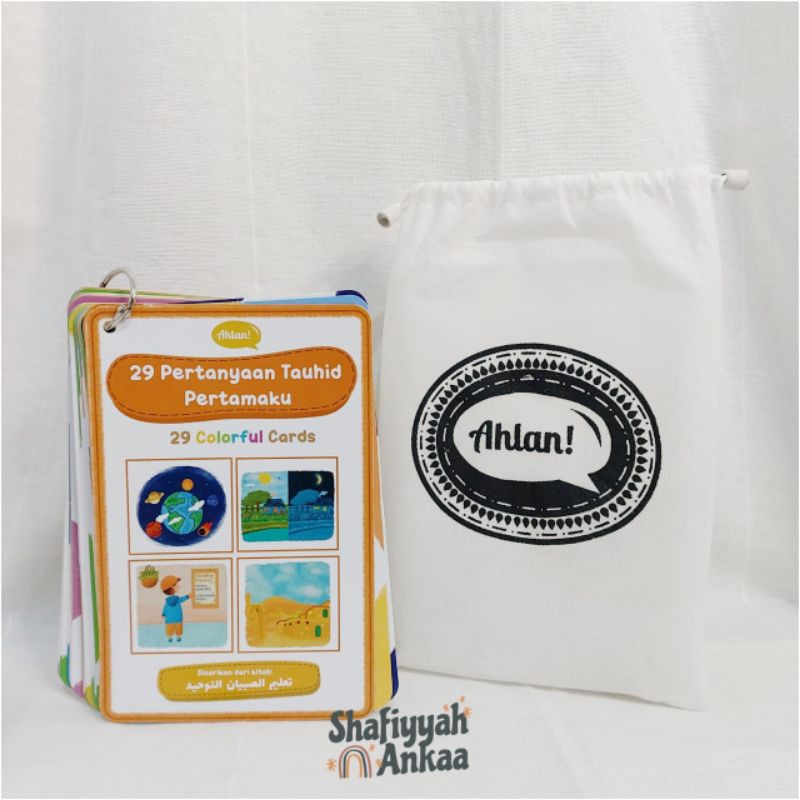 Buku Anak Islami - Kartu 29 Pertanyaan Tauhid Pertamaku