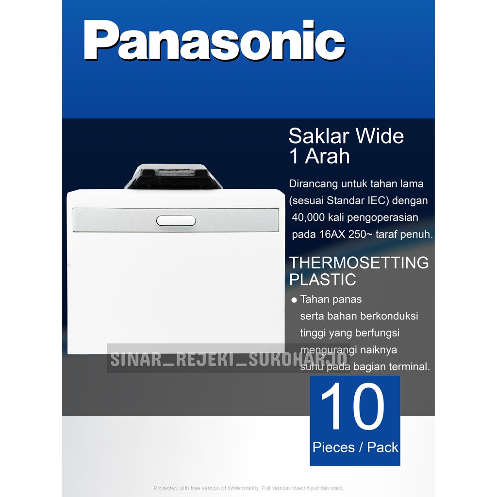 Panasonic Mata Saklar Wide Engkel WEJ5541