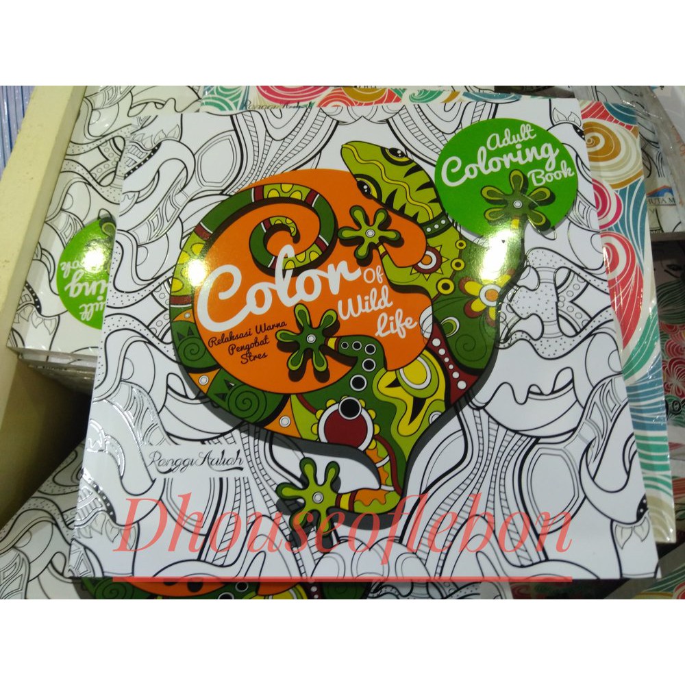 Download SALE Adult Coloring Book - COLOR OF WILD LIFE By. Ranggi Ariliah | Shopee Indonesia