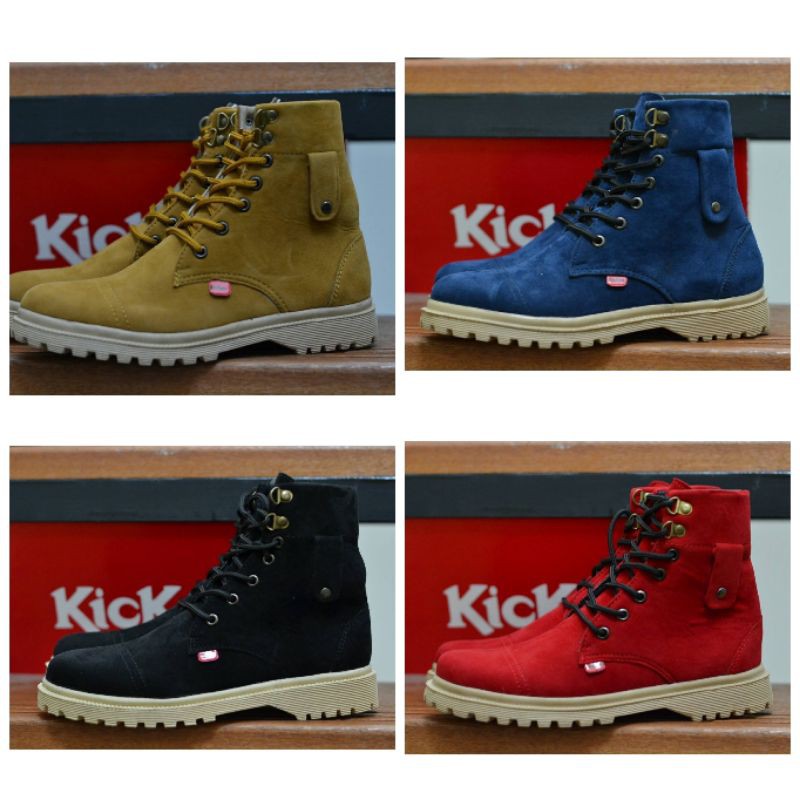 SEPATU BOOTS WANITA MUSIM DINGIN DAN HUJAN KICKERS HARAJUKU PREMIUM BOOTS