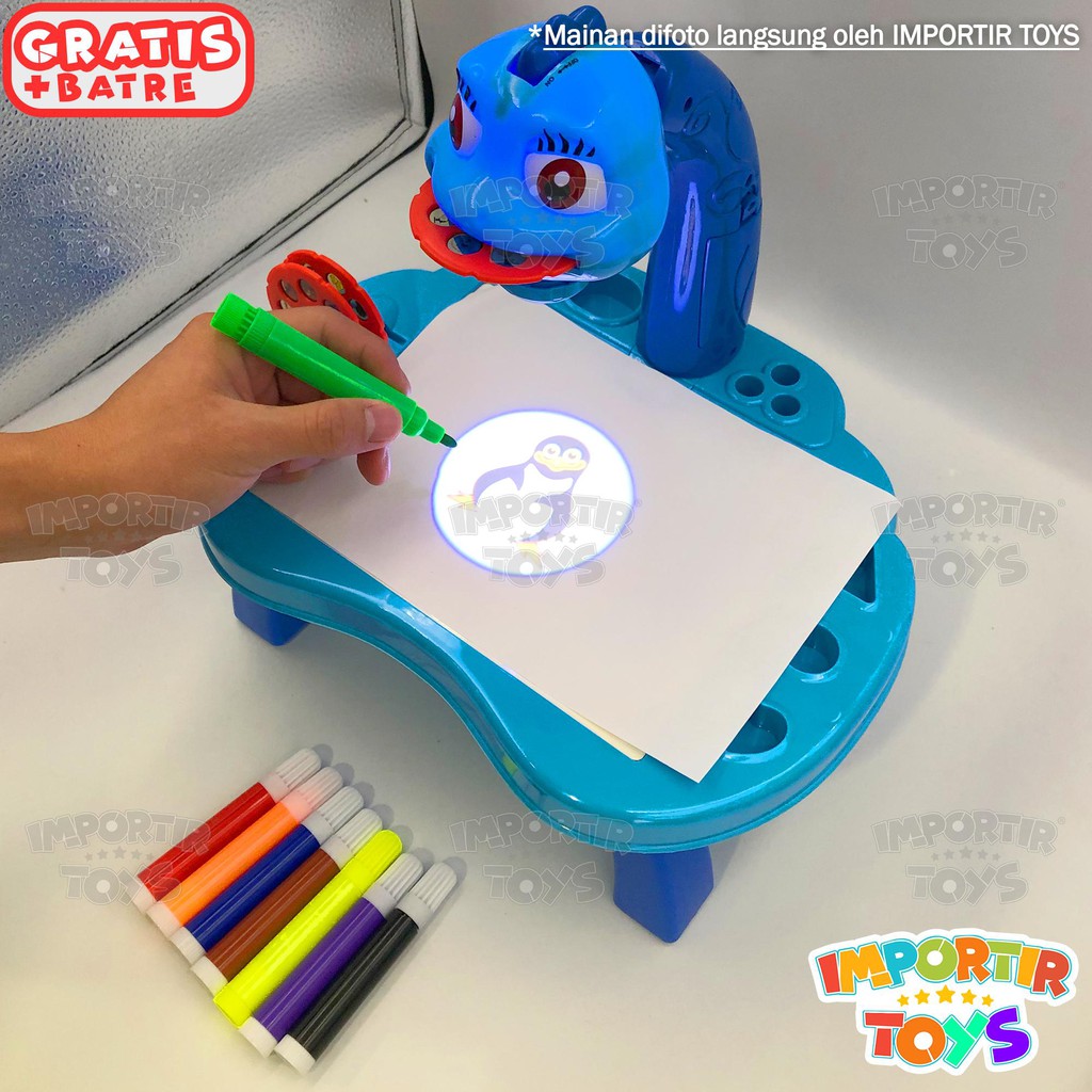MAINAN ANAK PROYEKTOR MENGGAMBAR SET UNIK &quot;PROJECTOR PAINTING&quot; (SNI) IMPORT