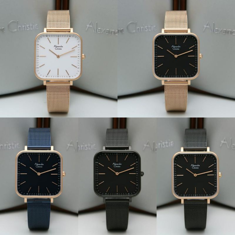 JAM TANGAN WANITA ALEXANDRE CRISTI AC2825/Ac2825 TALI PASIR ORIGINAL