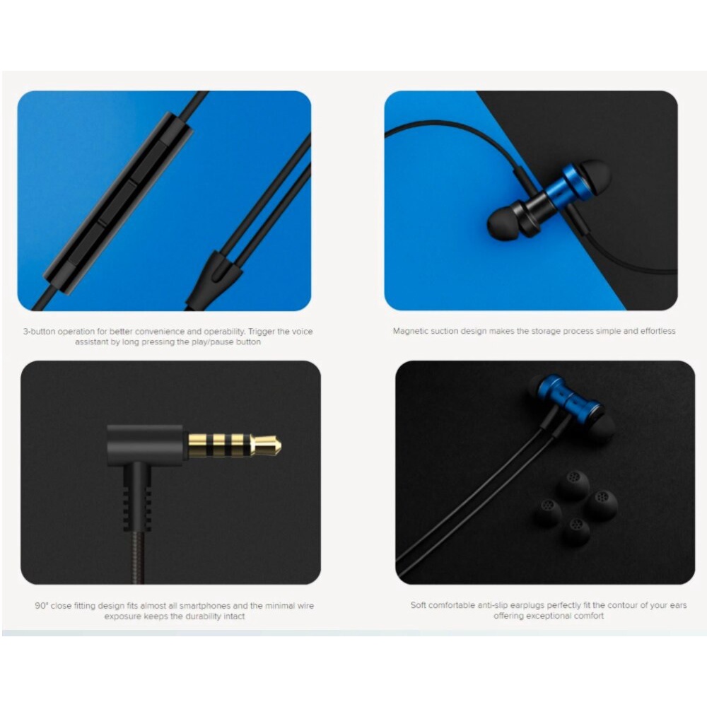 XIAOMI MI Dual Motion Dual Driver Magnetic In-Ear Earphone - SDQEJ06WM