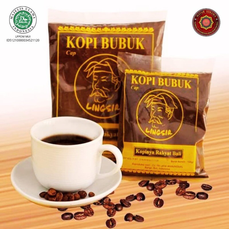 

Kopi bubuk bali 200g cap lingsir sangat nikmat dan mantap rasa khas kopi bali