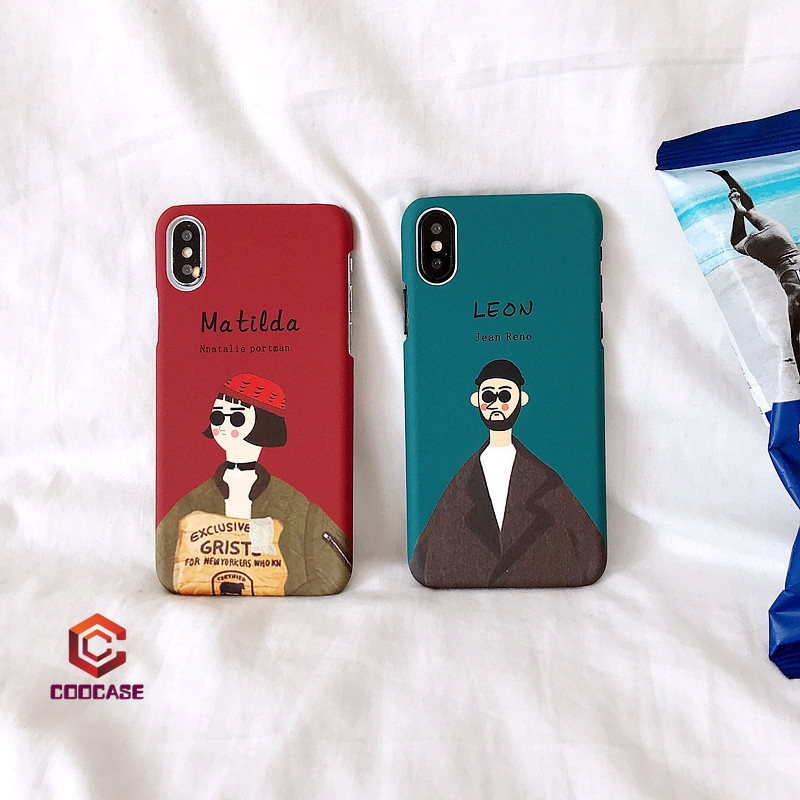 Cartoon Couples Case Compatible For Compatible For IPhone 8 7 6s 6 Plus 7Plus 8Plus 6Plus 6SPlus  X Hard Cover The Professional Killer