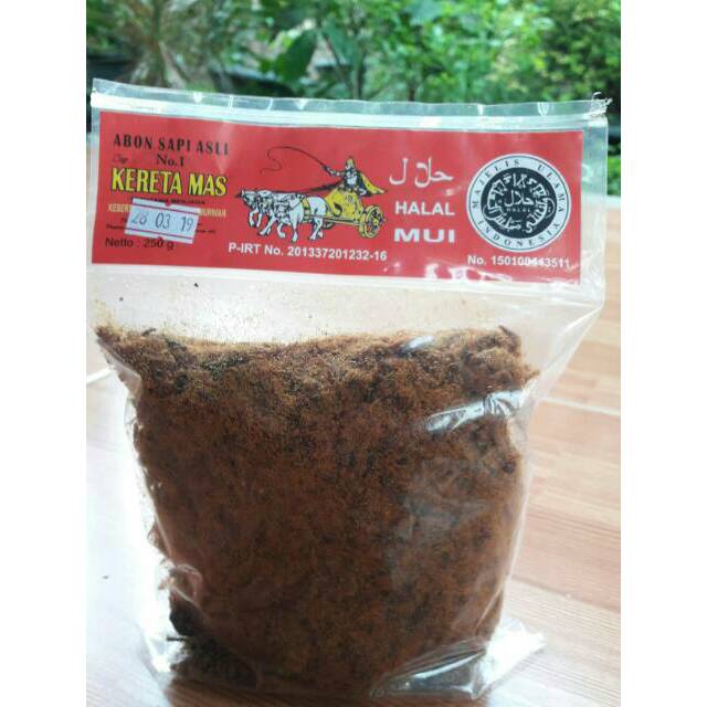 

Abon Sapi Cap Kereta Mas Solo 250gr