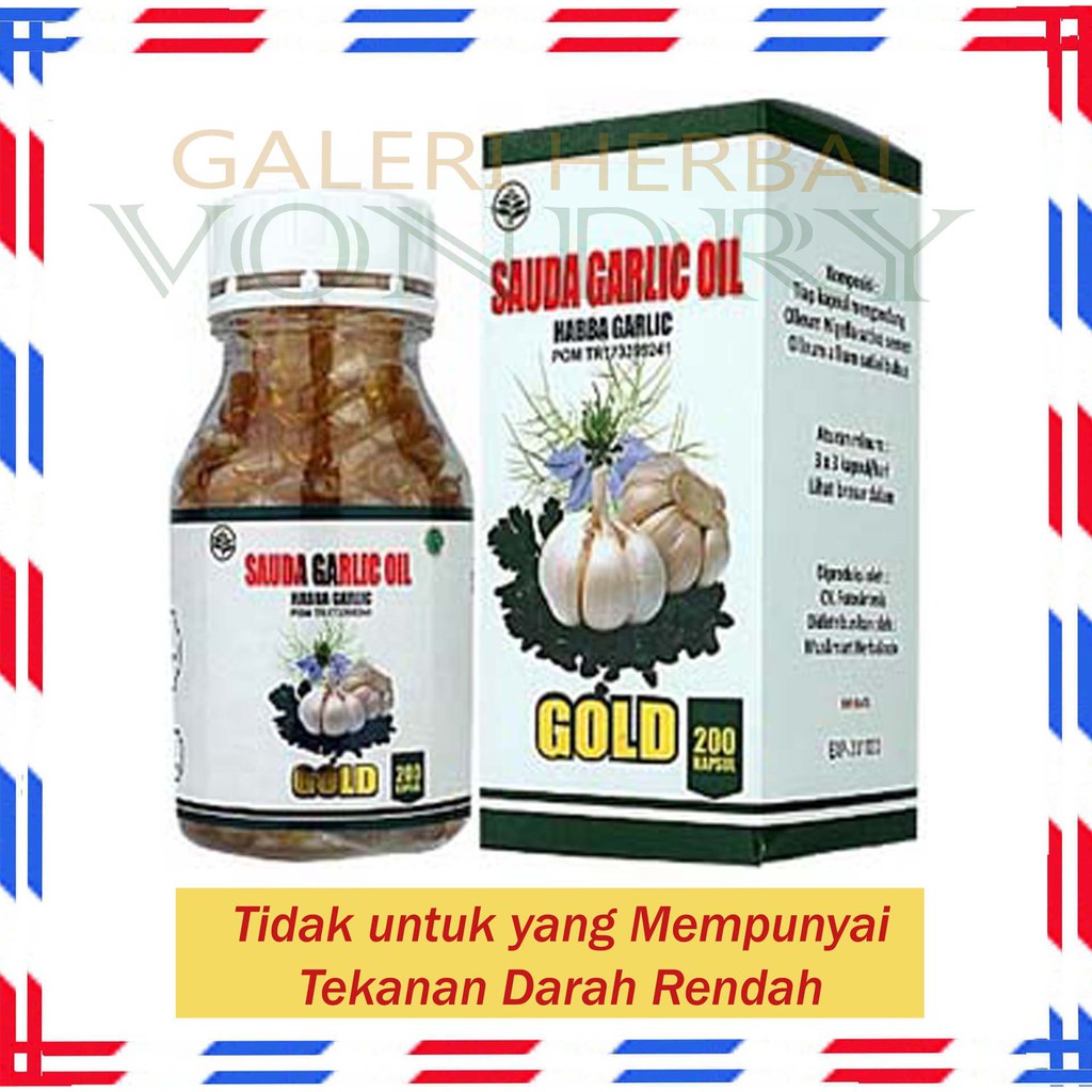Jual HABA GARLIC OIL GOLD 200 KAPSUL Shopee Indonesia