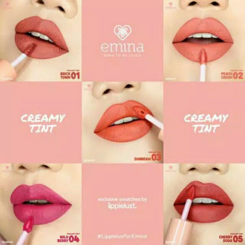 ❤️GROSIR❤️ EMINA CREAMYTINT | LIPTINT CREAMY