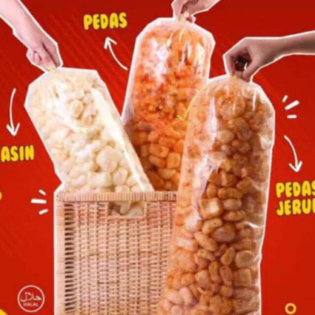 

Kerupuk JANGEK atau Dorokdok tersedia ukuran kemasan 500gram