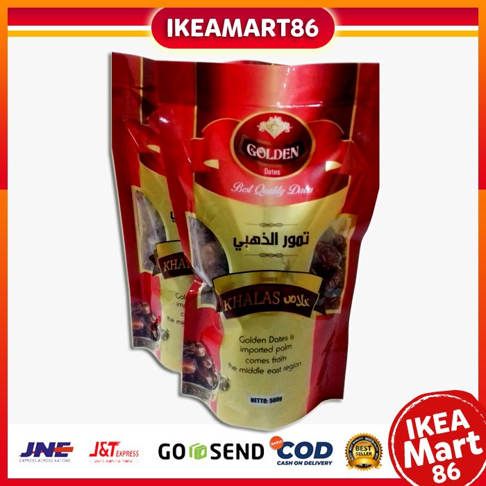 

Kurma Khalas Golden Dates 500 gram Kurma Golden Khalas Merah Original - Kurma Date Crown Khalas