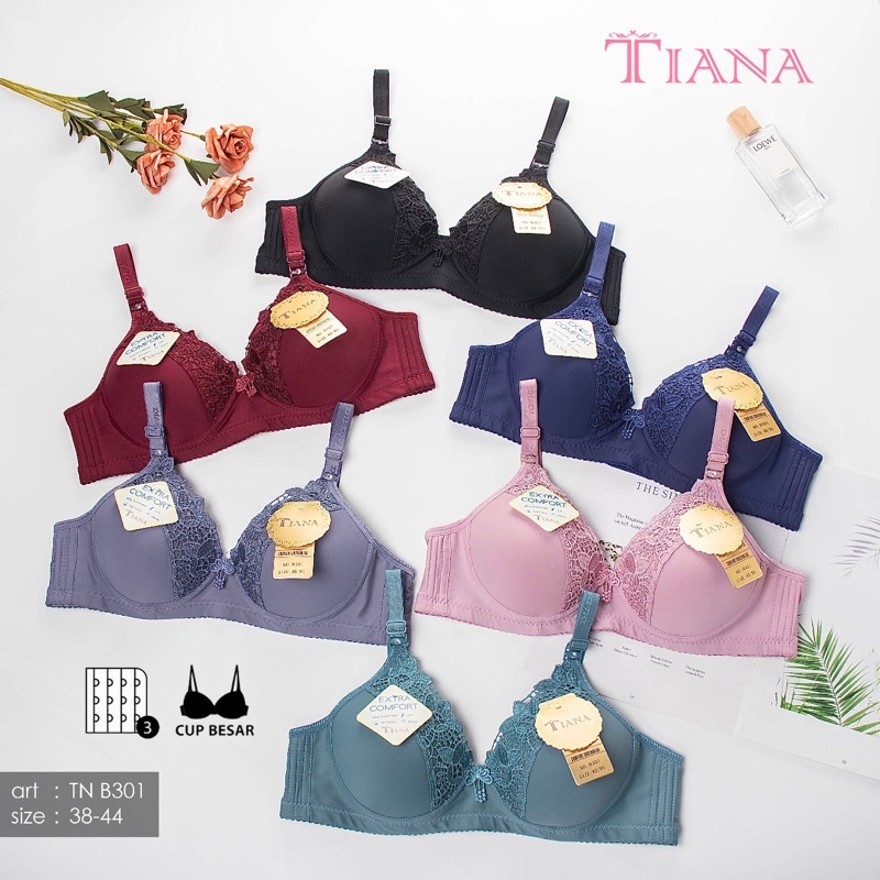 TIANA | Bra Bunga Tiana Tanpa Kawat/Tiana 535