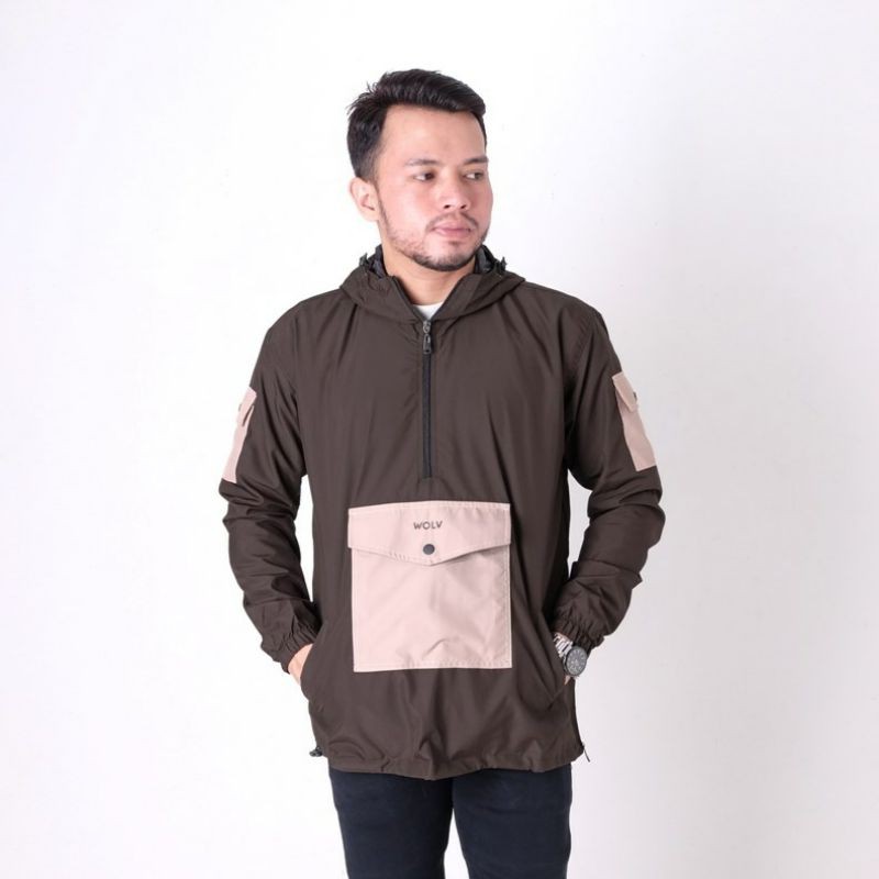 Cagoule Jaket Wolv Mv Coklat