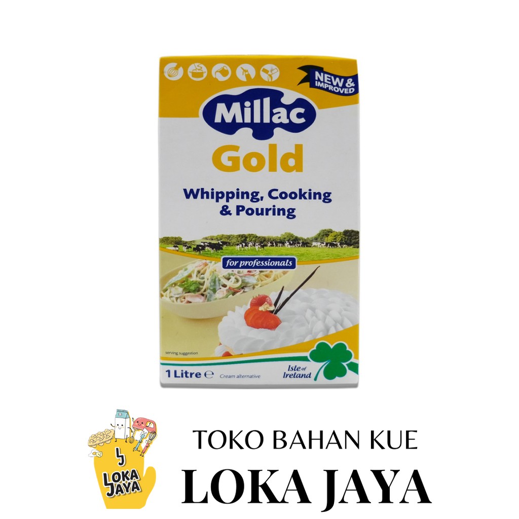 

MILLAC GOLD WHIPPING COOKING CREAM POURING 1 L (ONLY GRAB EXPRESS)