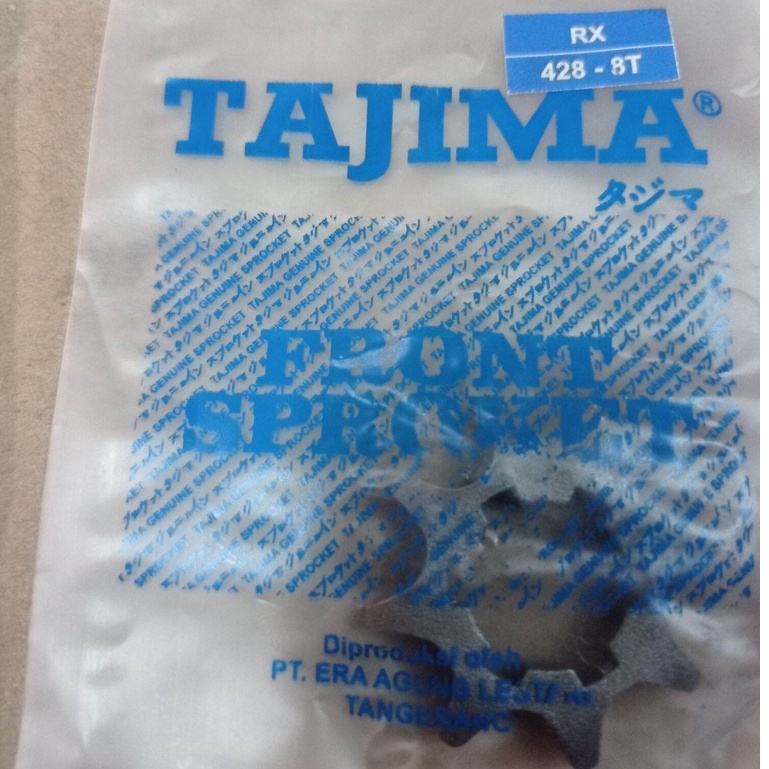 GEAR GIR DEPAN JUPITER Z 8T GIR DEPAN YAMAHA RX JUPITER VEGA CRYPTON F1 F1ZR 8T TAZIMA