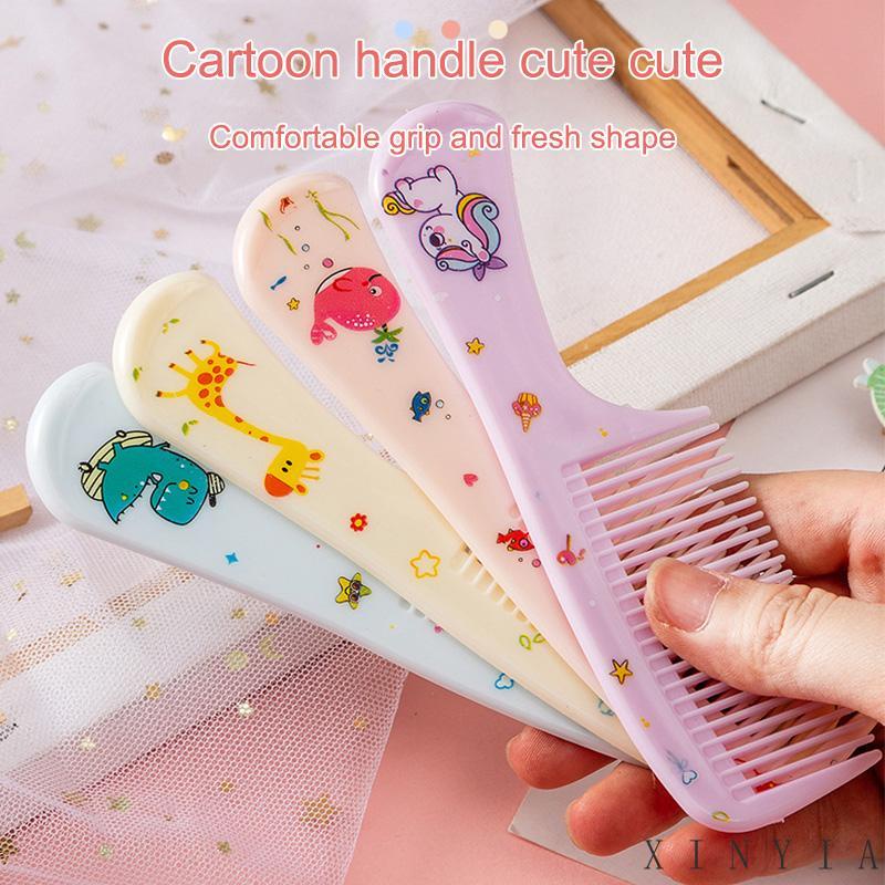 Xia.id 2pcs / Set Sisir Rambut Motif Kartun Hewan Untuk Anak Laki-Laki / Perempuan