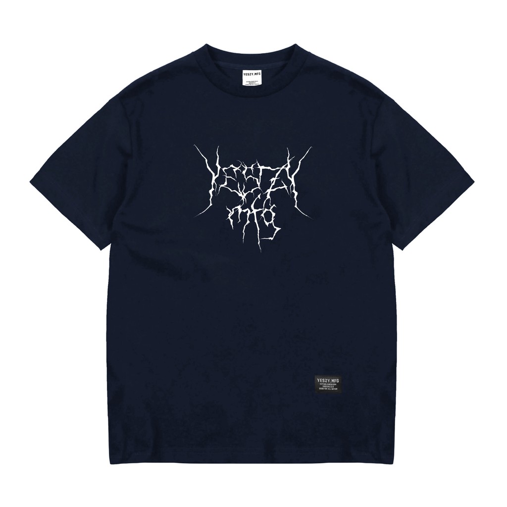 YESZY.MFG Tshirt Navy Revenge F. White