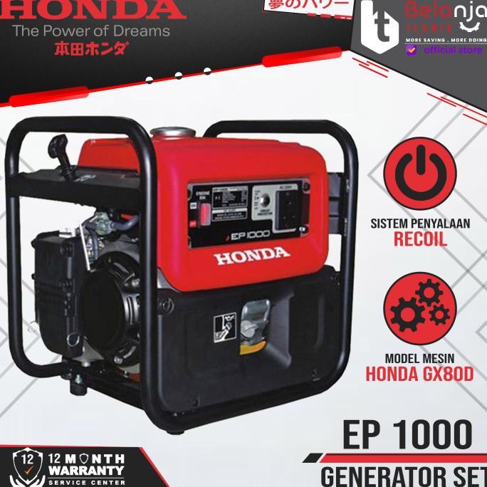 Honda Genset Ep 1000 750 Watt Generator Set Listik Ep1000 Genset Mini