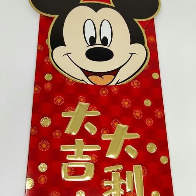 

] HOT SALE Angpau angpao amplop imlek motif kepala mickey minnie unik