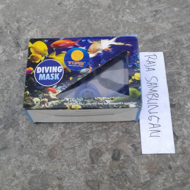 kaca mata selam diving mask pvc biru diving mask pvc blue eqmask B exquis DISKON6