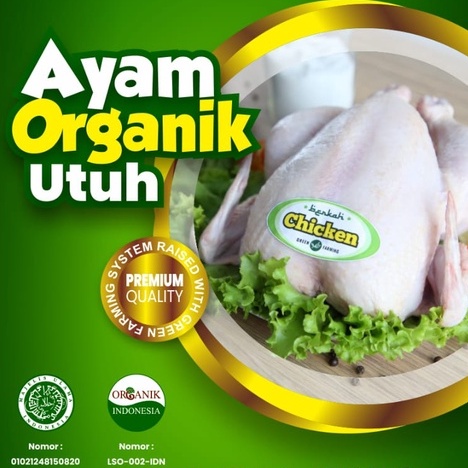 

[INSTANT KURIR ONLY] AYAM UTUH ORGANIK 500-600 GR POTONG 4 -BERKAH CHICKEN/AYAM ORGANIK UTUH TANPA JEROAN /AYAM ORGANIK BERKAH CHICKEN/AYAM ORGANIK TANPA HORMON/AYAM ORGANIK UNTUK MPASI/AYAM PREBIOTIK UTUH TANPA ANTIBIOTIK
