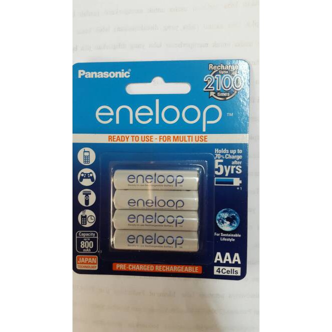 Baterai Eneloop AAA 4 pack/ baterai eneloop/ sanyo