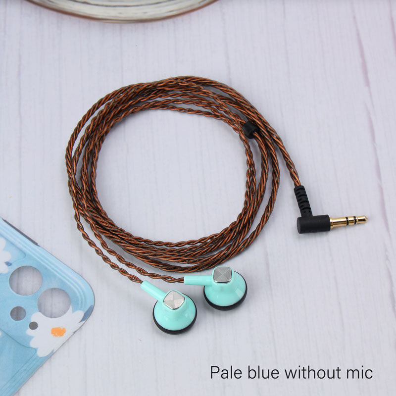 Jcally Ep02 Headset Earphone Kabel Flat Head Hifi Moving Coil 3.5mm Untuk Musik / Game